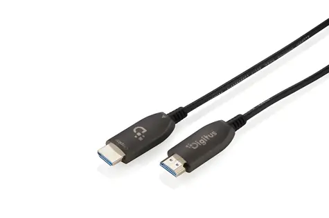 Digitus HDMI AOC kábel 60m čierna / HDMI kábel / 8K 60 Hz / 48 Gbps / HDMI 2.1