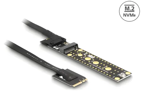 DeLock / Redukcia M.2 Key A+E samec - M.2 Key M slot / kábel 20 cm
