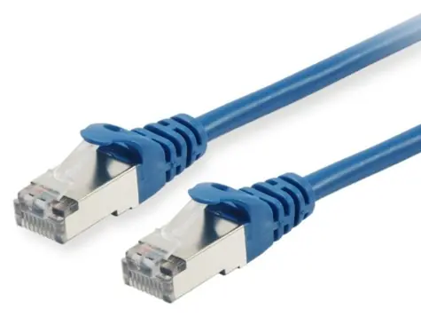 Equip Cat.6a S/FTP 0,25 m modrá / Patch kábel / RJ-45 / LSZH