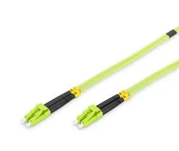 Digitus LC-LC OM5 Multimode 1 m zelený / Optický patch kábel / Duplex / LSZH