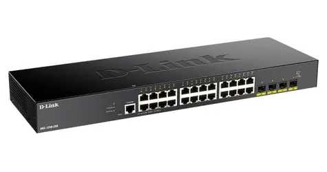 D-Link DGS-1250-28X/E / Switch / 24x 10/100/1000 / 4X SFP+ / Managed