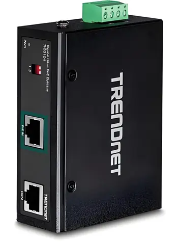 Trendnet TI-SG104 / PoE splitter / UPoE 60W / kovové prevedenie / IP30 / 2x GbE