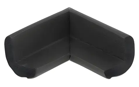 DeLock čierna / Penový chránič hrán / 70x67x35 mm / PVC / samolepiaci