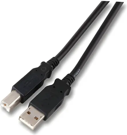 EFB USB 2.0 AB 3M čierna / Kábel / USB-A - USB-B / 480 Mbit/s