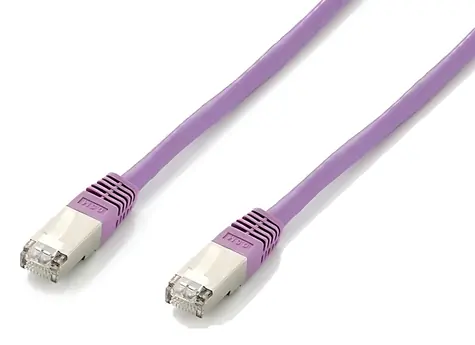 Equip fialová / Patch kábel / Cat6a S/FTP / 5 m / RJ-45