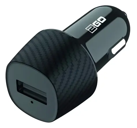 2GO čierna / Autonabíjačka / 1x USB-A / 10 W / 5 V / 2,1 A