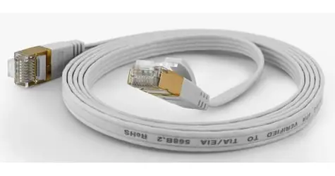 Wantec biela / Patch kábel / FTP / Cat6a / 5 m