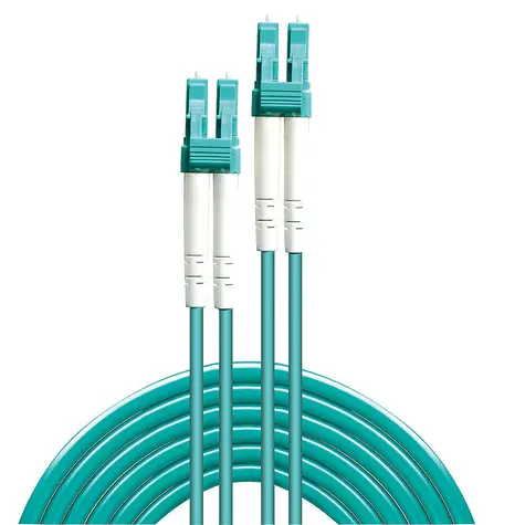 Lindy LC/LC / Optický patch kábel / Duplex OM3 Multimode / 50/125 µm / 40 m