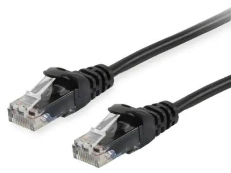 Equip čierna / UTP patchkábel / cat. 6 / 0,25 m / 10 Gbit/s