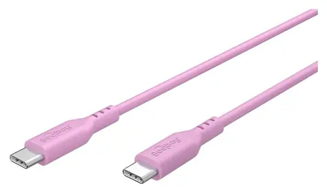 Goobay Silicone ružová / Dátový kábel / USB-C / 1,5 m
