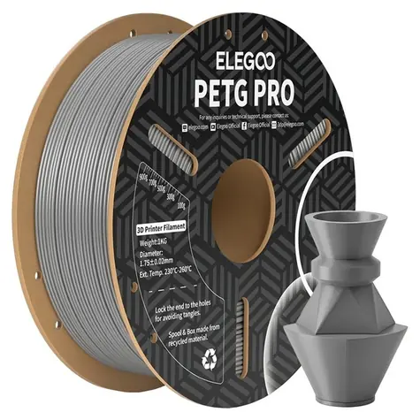 ELEGOO PETG Pre šedá / Tlačová struna / PETG / 1,75 mm / 1 kg