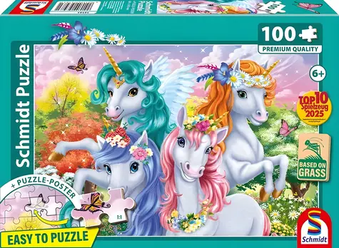 Schmidt Puzzle Snímka jednorožcov / 100 dielikov / 36,1 x 24,3 cm