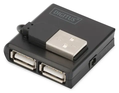 Digitus USB 2.0 / Hub / 4 porty / čierna