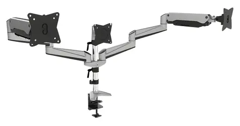 Digitus DA-90363 / Držiak pre tri monitory / Do 27" / VESA 75x100 a 100x100 / Nosnosť 3x 6 kg