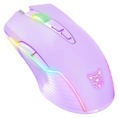 ONIKUMA CW905 fialová / Herná myš / RGB / USB / 7 tlačidiel / 6400 DPI