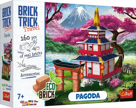 Trefl Stavebnica BRICK TRICK Pagoda M / 160 dielov / od 7 rokov