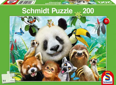 Schmidt Puzzle Zvieracia zábava / 200 dielikov