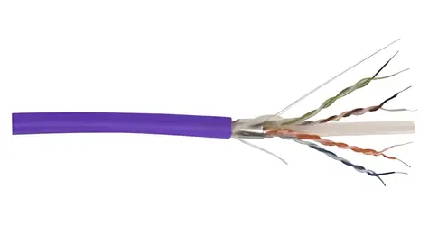 Digitus CAT 6 F-UTP fialový / Inštalačný kábel / 100 m / AWG 23/1 / 250 MHz / Eca