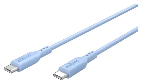 Goobay modrá / Kábel USB-C / silikónový / 1,5 m