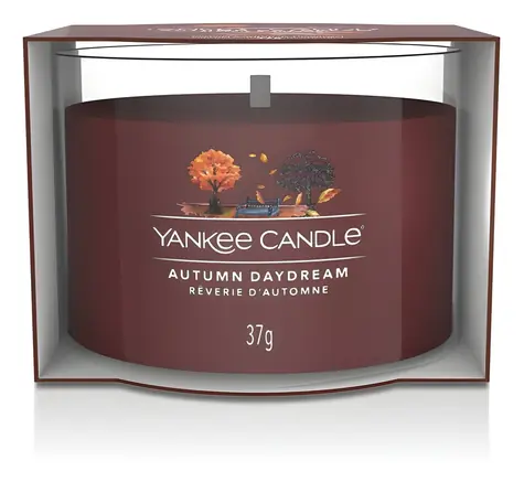 Yankee Candle Autumn Daydream / Votívna sviečka / Sklo / Sladké a korenené