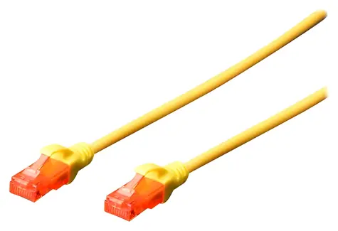 Digitus CAT 6 UTP AWG 26/7 žltý / Patch kábel / 2 m / LSZH