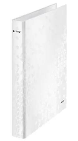 Leitz Wow perleťová biela / Krúžkový šanón / A4+ / 2 krúžky 25 mm / 230 listov