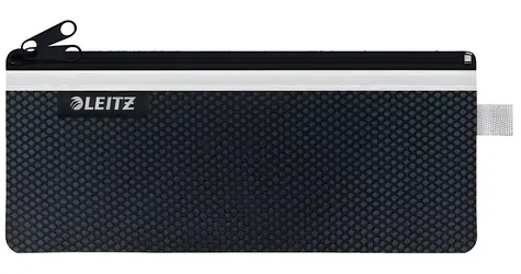 Leitz Wow čierna / Dvojité textilné vrecko / Veľkosť L / Sieťovina, nylon / 230 × 150 mm