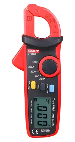 UNI-T UT210B / Multimeter kliešťový / AC 200 A / Data Hold / rázvor čeľustí 16 mm