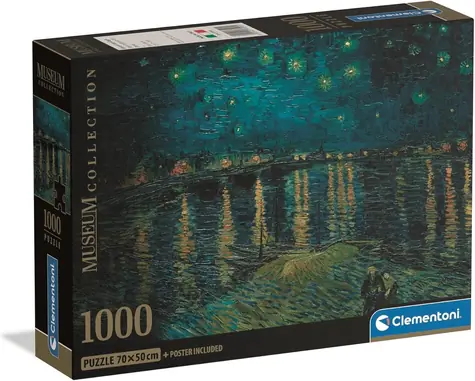Clementoni Puzzle Museum Collection: Hviezdna noc / 1000 dielikov / od 14 rokov