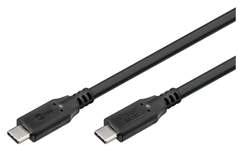 Goobay USB4 čierna / Kábel USB-C na USB-C / 240 W / 40 Gbit/s / 0,5 m