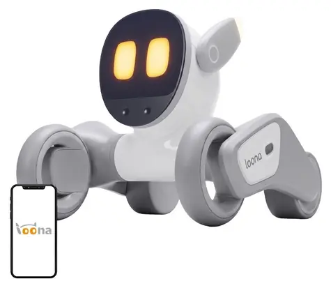LOONA Interaktívny robot Premium / Rozpoznávanie tváre / Samostatná navigácia / Wi-Fi / 1350 mAh