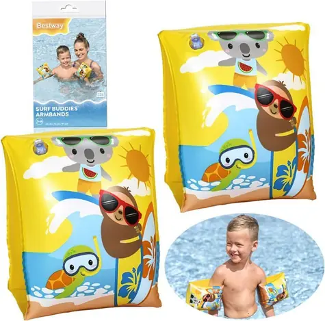 Bestway Nafukovacie rukávniky žltá / 3-6 rokov / PVC