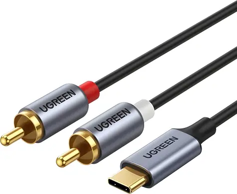 Ugreen USB-C - RCA sivá / Audio kábel / cinch / 1,5 m
