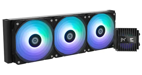 Zalman ALPHA2 A36 čierna / AIO vodný chladič CPU / 3x 120 mm / PWM / ARGB
