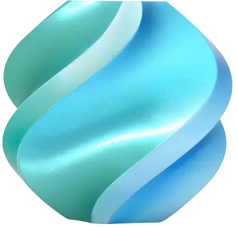 Bambu Lab PLA Silk Dual Color 1,75 mm Blue Hawaii / Tlačová struna / 1 kg