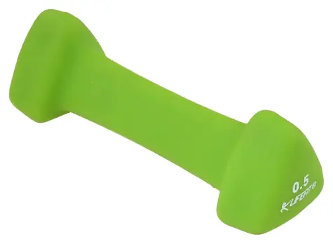 Lifefit Neoprénová činka Triangle zelená / 0,5 kg / oceľové jadro