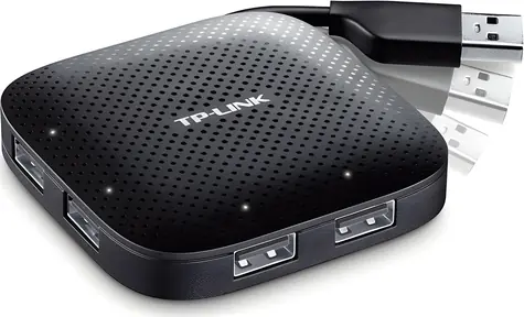 TP-LINK UH400 čierna / USB hub / 4X USB 3.0 / 5 Gbps / bez adaptéra