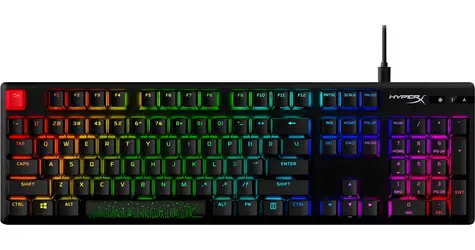 HyperX Alloy Origins PBT čierna / Herná klávesnica / mechanická / HyperX Blue / US / RGB / USB-C