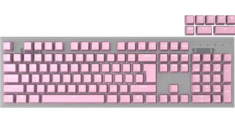 Genesis Lead 300 Double Shot Keycaps ružová / Sada náhradných klávesov / 112 ks / ABS / US layout