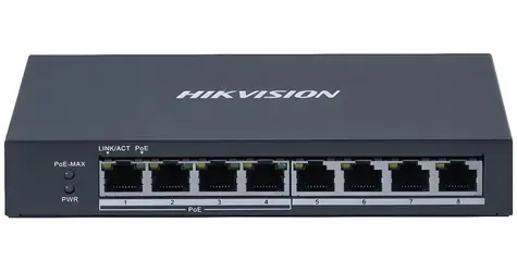HIKVISION DS-3E0508P-O / Switch / 8x 10/100/1000 Mb/s / 4X PoE / 60 W
