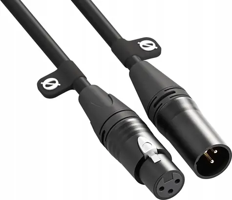 Rode XLR3M čierna / Audio kábel XLR-XLR / 3 m / Neutrik konektory, kábel Canare