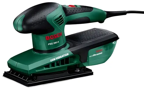 BOSCH PSS 200 A zelená/čierna / Orbitálna brúska / 200W / 182x92 mm / kufor