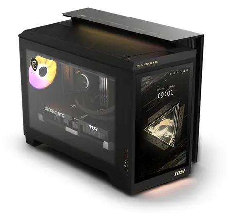 MSI MEG Vision X AI 2NVR7-236AT čierna/priehľadná / Herné PC / Intel Core Ultra 7 265K / 64GB / 2TB SSD / RTX 5070 Ti