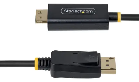 StarTech 2M-DP-HDMI-4K60-GR čierna / Káblová redukcia DisplayPort na HDMI / 2 m / 4K 60Hz / 10bit