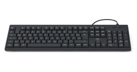 HAMA CK-100/WKM-100 čierna / Klávesnica / drôtová / 100% (full-size)