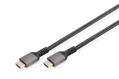 Digitus HDMI 2.1 8K 1 m čierna / Kábel / HDMI - HDMI / 48 Gbit/s / 7680x4320 / 120 Hz / HDR