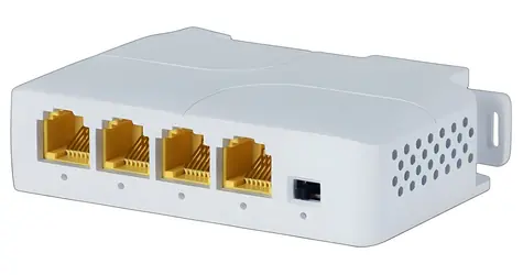 Xtendlan PoE LAN extender / PoE extender / 1x PoE-in 90W 802.3bt / 3x PoE-out 60W 802.3 AF/at / Gigabit