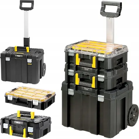 Stanley FMST1-80101 / Pojazdná sada boxov na náradie PRO-STACK / 69,3 × 53,5 × 44,6 cm
