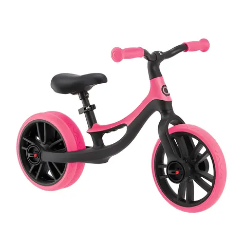 GLOBBER Odrážadlo Go Bike Elite Duo ružová / 10" kolesá / nastaviteľné sedlo / nosnosť 20 kg / od 2 do 5 rokov
