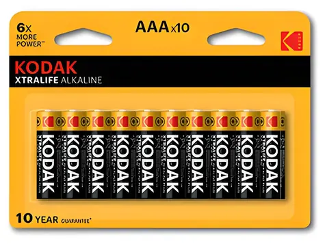 Kodak XTRALIFE AAA / Alkalická batéria / 10 ks